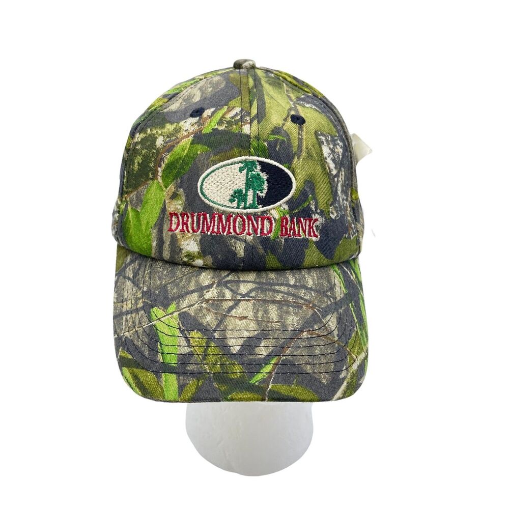 Drummond BANK MOSSY OAK CAMO Snap Back HAT NWT Official Licensed product- Auth